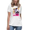 T-shirt tendance, coupe décontractée, look bohème chic