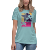 T-shirt tendance, coupe décontractée, look bohème chic