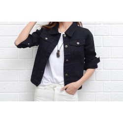 Blouson en jean femme, denim, mode, tendance, veste courte