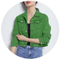 Chaqueta vaquera mujer, denim, moda, tendencia, chaqueta corta