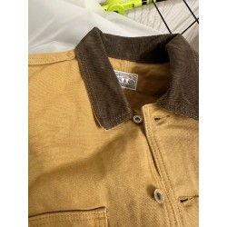 Yellow Suede Michigan Jacket - Retro American Style