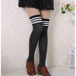 Striped Over-the-Knee Socks: Unique Style