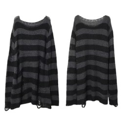 Long Punk Gothic Sweater: A Must-Have for Rebellious Looks