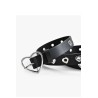 Ceinture punk vegan cœur : look rebelle garanti