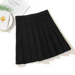 Punk Pleated Mini Skirt: Rebellious Look Guaranteed