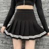 Punk Pleated Mini Skirt: Rebellious Look Guaranteed