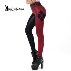 Leggings Noir & Rouge : Gothique & Athlétique