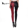 Leggings Noir & Rouge : Gothique & Athlétique