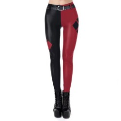 Leggings Noir & Rouge : Gothique & Athlétique