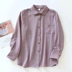 Oversized Organic Cotton Retro Shirt: Reinvented Vintage Chic