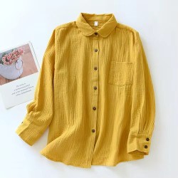 Oversized Organic Cotton Retro Shirt: Reinvented Vintage Chic