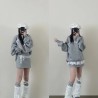 two piece set,women,korean fashion,spring,summer,cotton,lace,bow,oversize,loose,casual,feminine