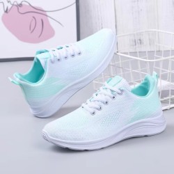 zapatillas de deporte, deporte, mujer, cómodo, malla transpirable, suela blanda, antideslizante, versátil, estilo, tendencia,