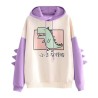 Kawaii Dinosaur Hoodie: Korean Fashion, Comfort & Style