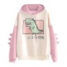 Sweat Dino Kawaii : Mode Coréenne, Confort & Style