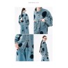 Oversized Polka Dot Denim Jacket for Women - Limited Edition