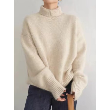 maglia cashmere, collo alto, oversize, donna, lana, morbido, caldo, invernale, moda, tendenza, casual, elegante, lusso, naturale