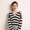 Oversized Striped Cashmere Sweater: Chic & Comfort