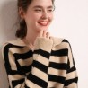 Oversized Striped Cashmere Sweater: Chic & Comfort