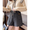 High-Waisted Vintage Tweed Shorts: Chic and Trendy