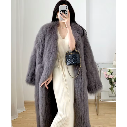 Faux Fur Coat - Korean Style