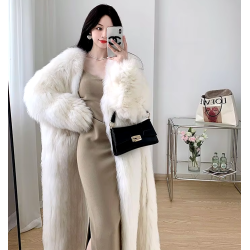 Faux Fur Coat - Korean Style