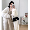 faux fur coat, fox fur, long coat, korean style, winter clothing, women's fashion, ethical faux fur, oversized coat,