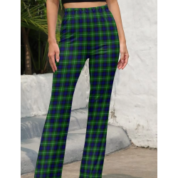 plaid pants, vintage, high waist, wide, grunge, streetwear, fall, winter, women's fashion, casual, blue, green