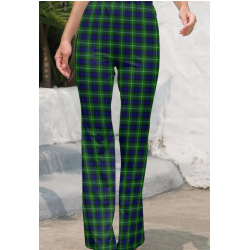 Pantalon Carreaux bleu et vert Vintage - Taille Haute - Grunge