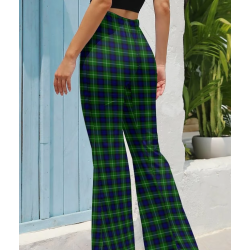 Pantalon Carreaux bleu et vert Vintage - Taille Haute - Grunge