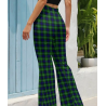 Vintage Blue and Green Plaid Pants - High Waist - Grunge