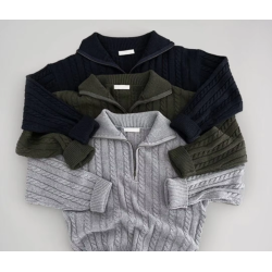 maglione da camionista, lavorato a maglia, autunno inverno, abbigliamento da donna, casual, comodo, poliestere, vita alta,