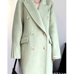 women's coat, wool, tweed, fur, oversize, winter, fashion, trendy, chic, rock, double-sided, cashmere, high-end,