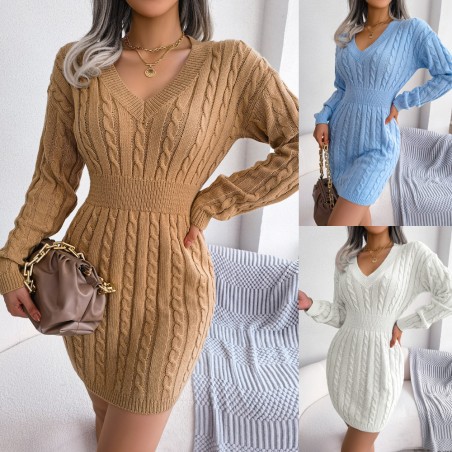 Robe Pull Torsadée : Chic et Confort