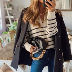 Sailor Colorblock Sweater: Chic and Cozy