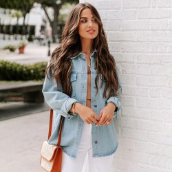 Chemise en jean oversize, style boyfriend