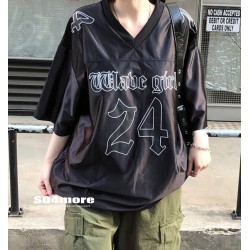 Oversized Y2K Grunge Patchwork Tee | Women's Fashion