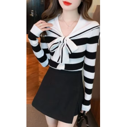 Sailor Moon sailor sweater, stripes, boat neck, retro, trendy