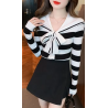 Sailor Moon sailor sweater, stripes, boat neck, retro, trendy