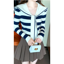 Sailor Moon sailor sweater, stripes, boat neck, retro, trendy