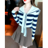 Sailor Moon sailor sweater, stripes, boat neck, retro, trendy