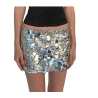 Mini-jupe sequins, fête, glamour, taille basse