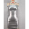 Strapless leather dress, party, sexy, mini, women