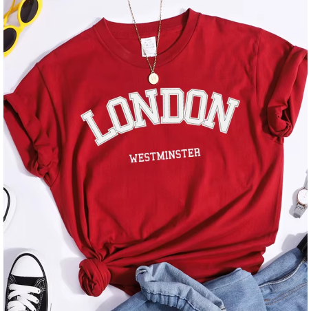 T-shirt Londres, vintage, Westminster, Big Ben, mode féminine