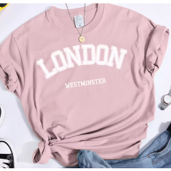 Camiseta Londres, vintage, Westminster, Big Ben, moda mujer