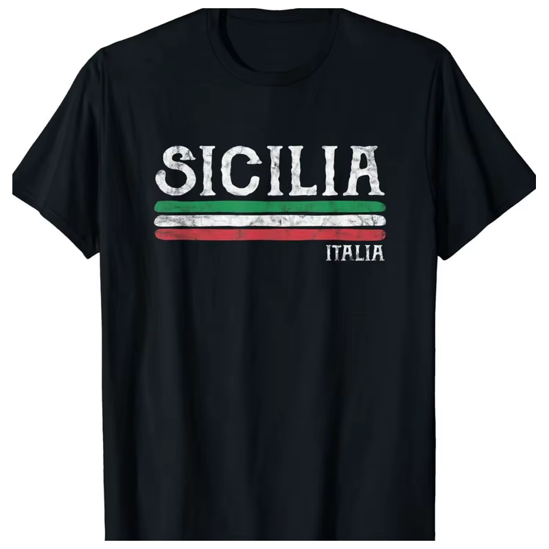 women's t-shirt, italian fashion, vintage clothing, sicily, gift, palermo