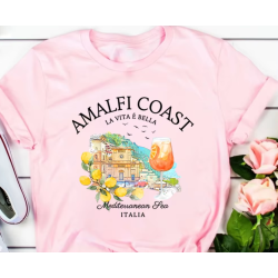 Escapada a la Costa Amalfitana: Camiseta estilo italiano