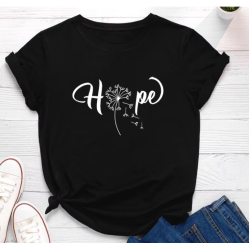 T-shirt Hope Flots: Poesia e dolcezza