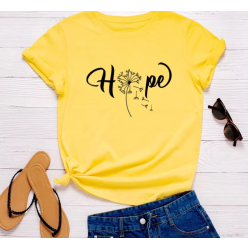 Hope Flots T-shirt: Poetry and softness