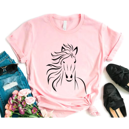 camiseta de mujer, amante de los caballos, equitación, moda, y2k, camiseta, caballo, moda, estilo, semental, ecuestre